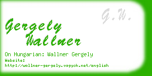 gergely wallner business card